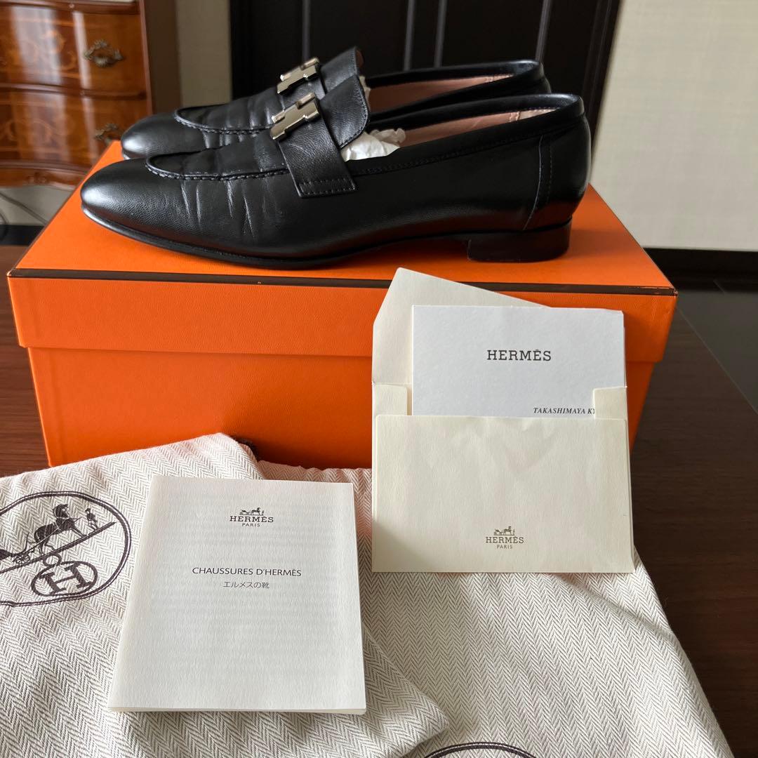 HERMES エルメス　モカシンパリ