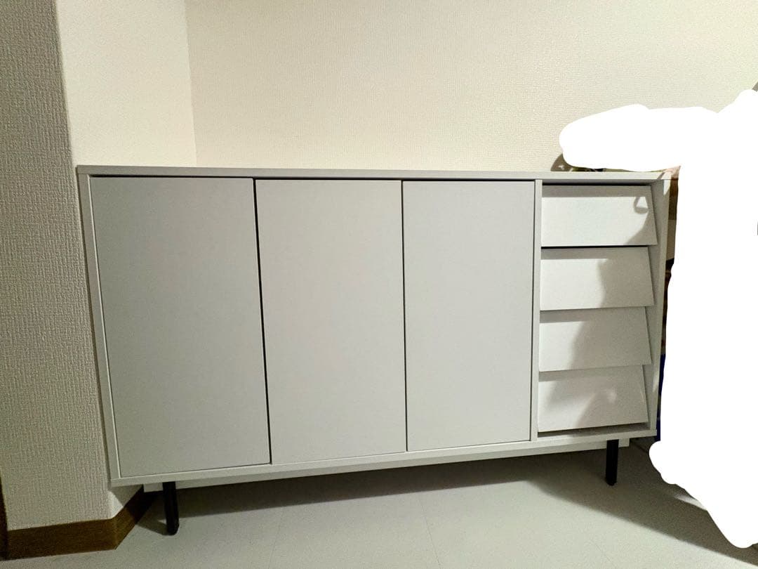 エア・リゾーム ベッドフォード サイドボード 棚 ホワイト 白