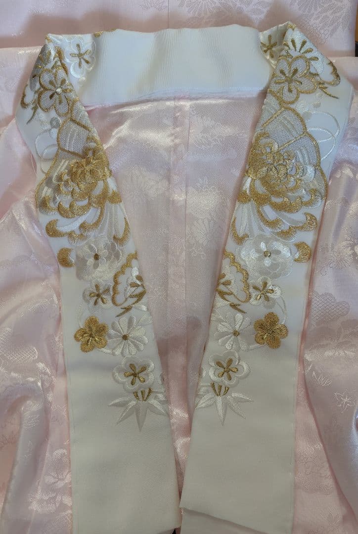 長襦袢　刺繍半襟　振袖　成人式