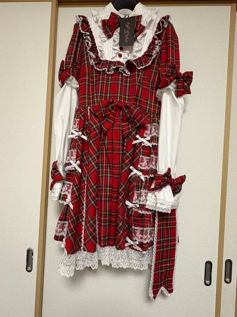 u*c様 アンドロミオ　チェックの豪華絢爛ヨークVictorianワンピ 18-