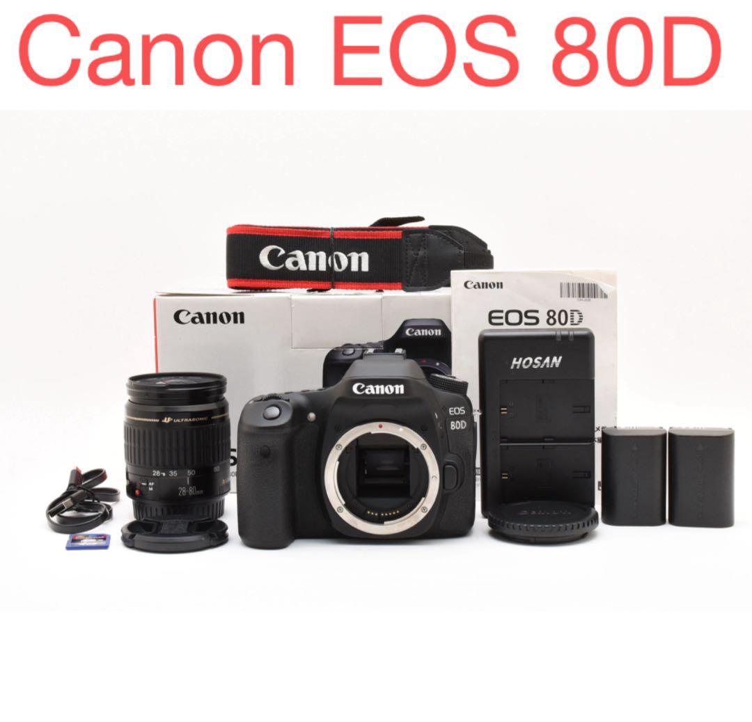 保証/Canon EOS 80D標準レンズセットCanon EF 28-80mm