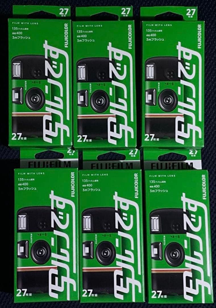 【新品・未使用】富士フィルム 写ルンです 27枚撮り 6個セット