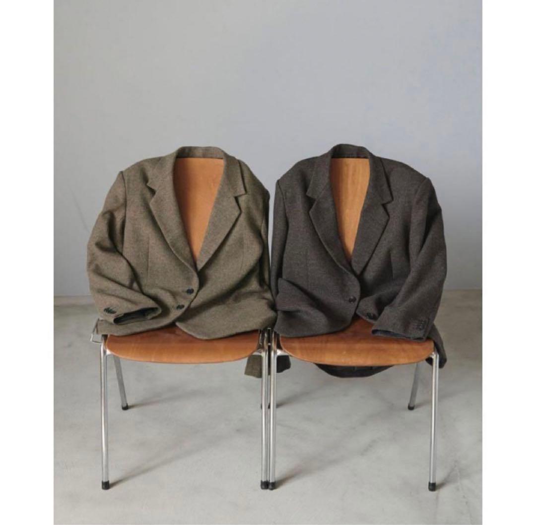 anuke ヘリンボーンウールジャケット