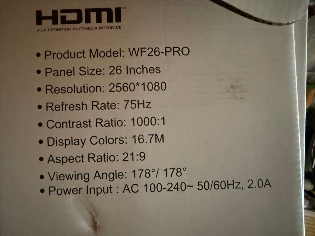 innocn wf26-pro 26インチ　ウルトラワイドモニター