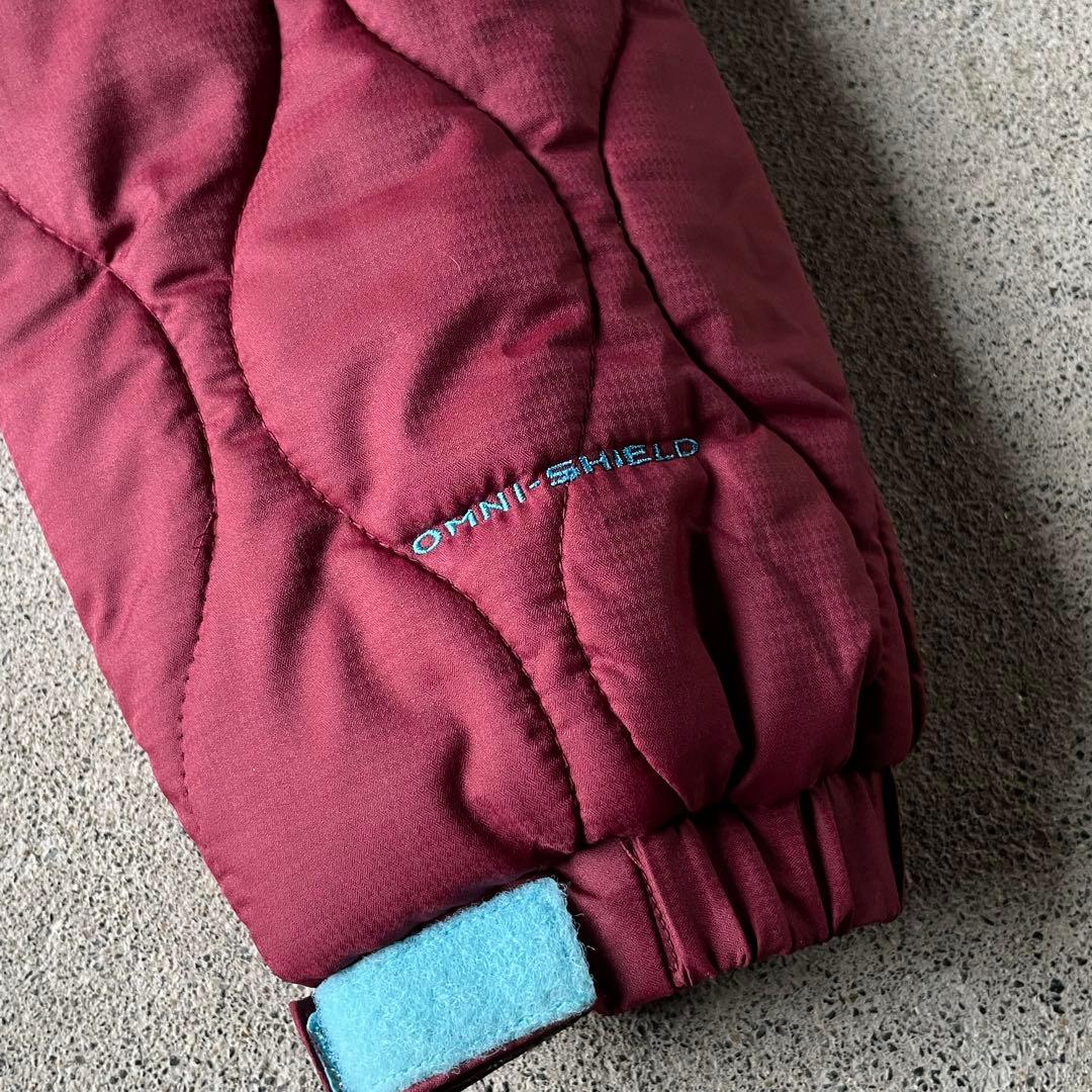 ジャケット・アウター Columbia hooded puffer jacket wine red