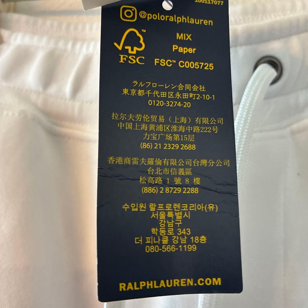 新品未使用　ポロ・ラルフローレン ホワイトショートパンツ US S