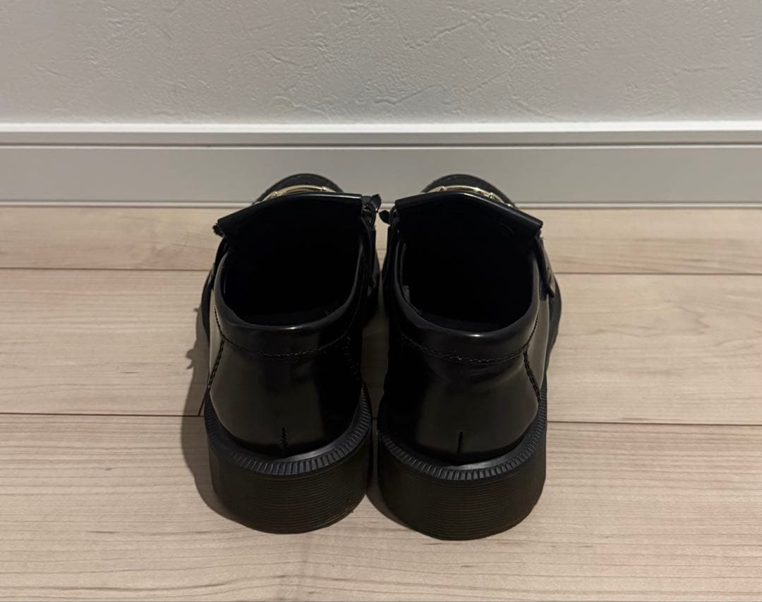 【Dr.Martins】 ADRIAN SNAFFLE フリンジ付き黒ローファー