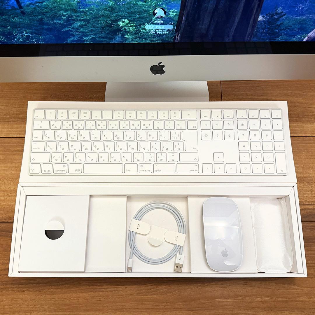 【美品】Apple iMac 27インチ 5K 2019 テンキー付