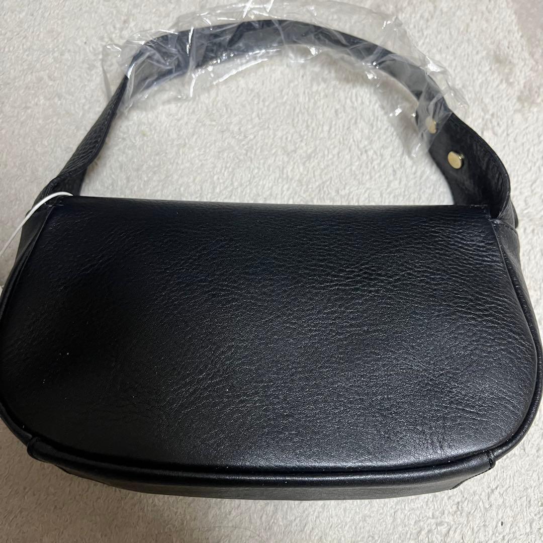 【新品未使用】russet ラシットブラック ハンドバッグ　ワンショルダー牛革