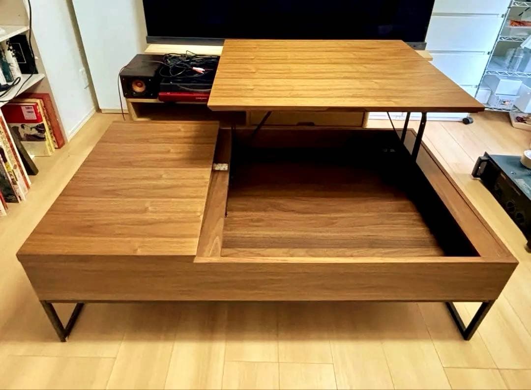 【昇降センターテーブルNヒバリ 120】　《★美品》