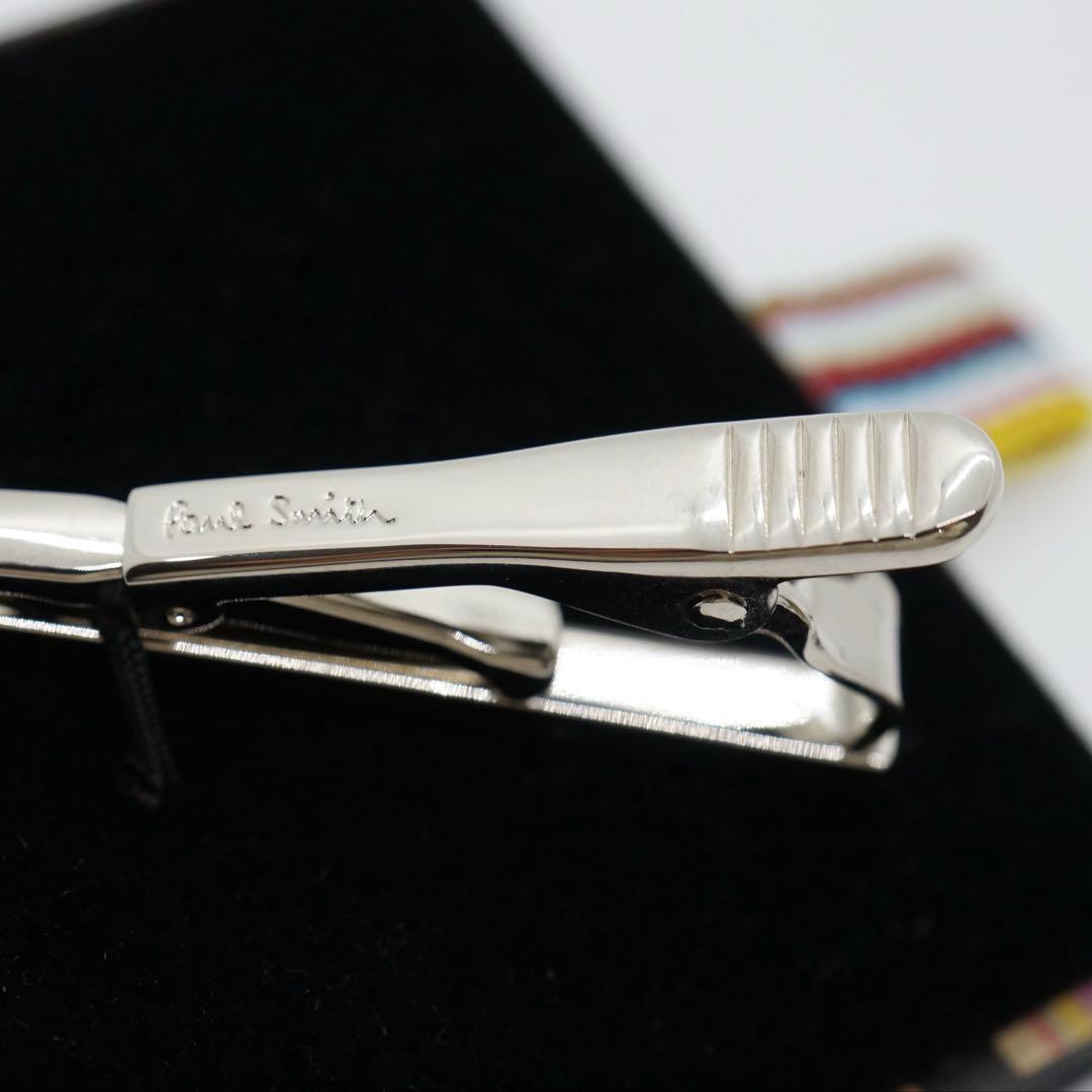 美品 ポールスミス ツイスト ネクタイピン 人気モデル ロゴ入り 箱付 タイピン