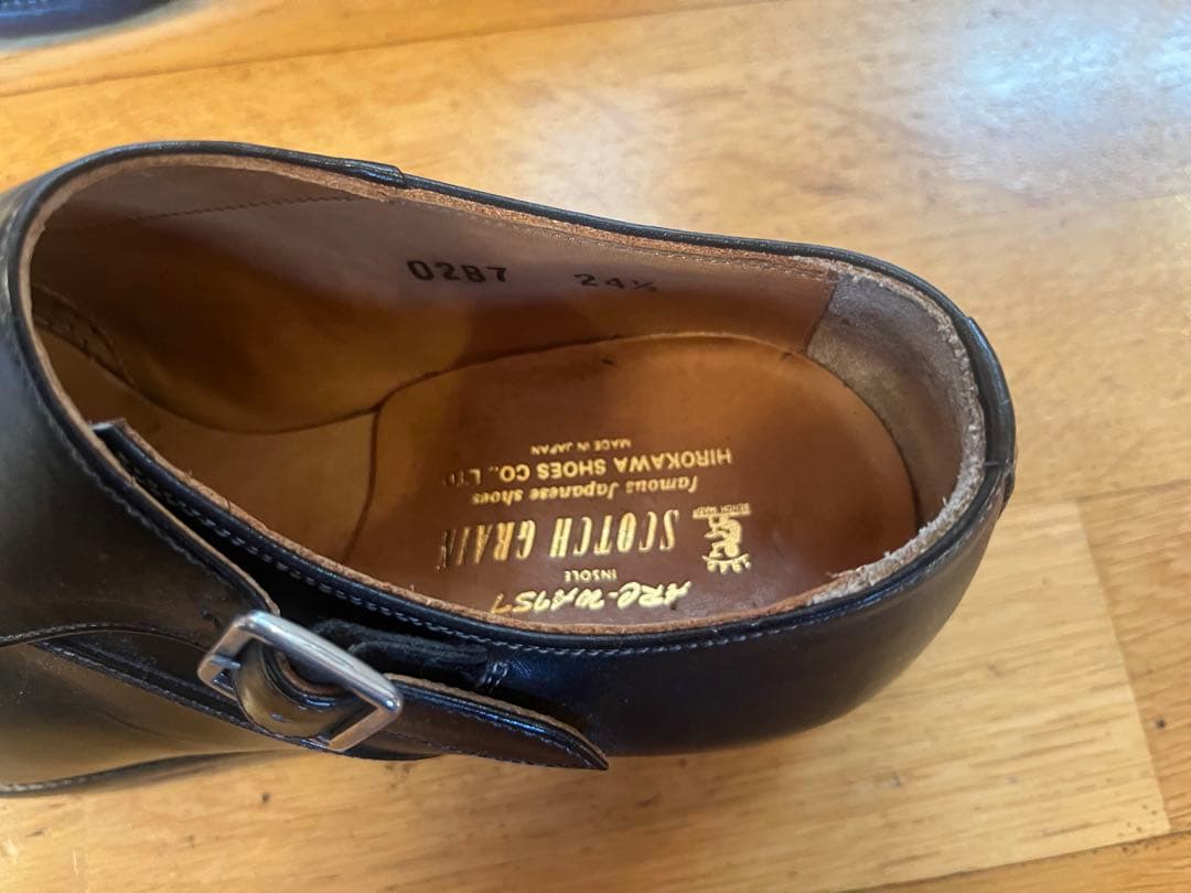 試着のみ スコッチグレイン シングルストラップ 24.5E 黒