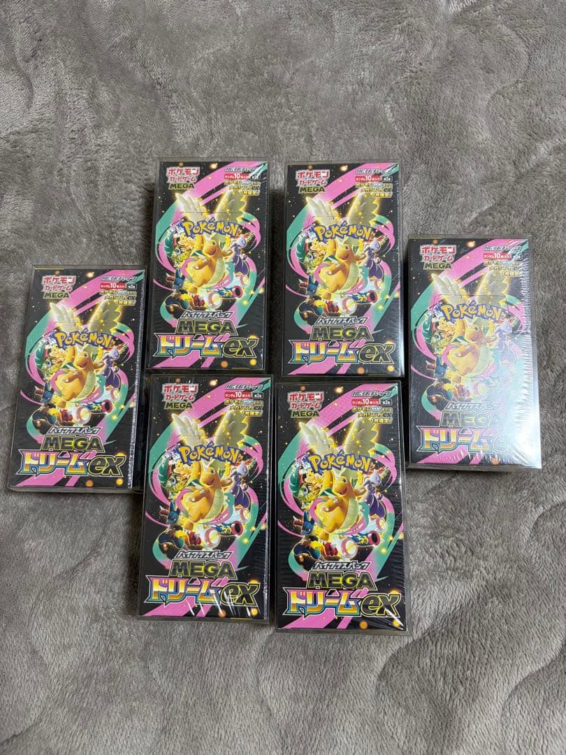 シュリンク付き ポケカMEGA ドリーム ex 6箱　ハードケース付き！