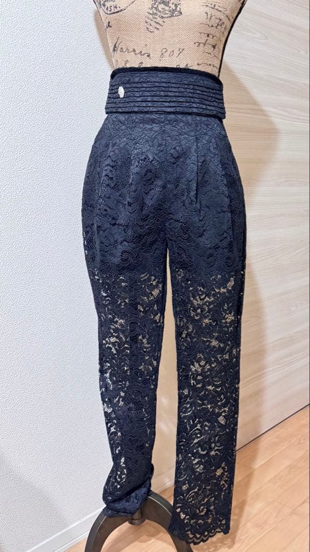 【FARFETCHタグ付き】PHILIPPPLEIN ハイウエスト レースパンツ