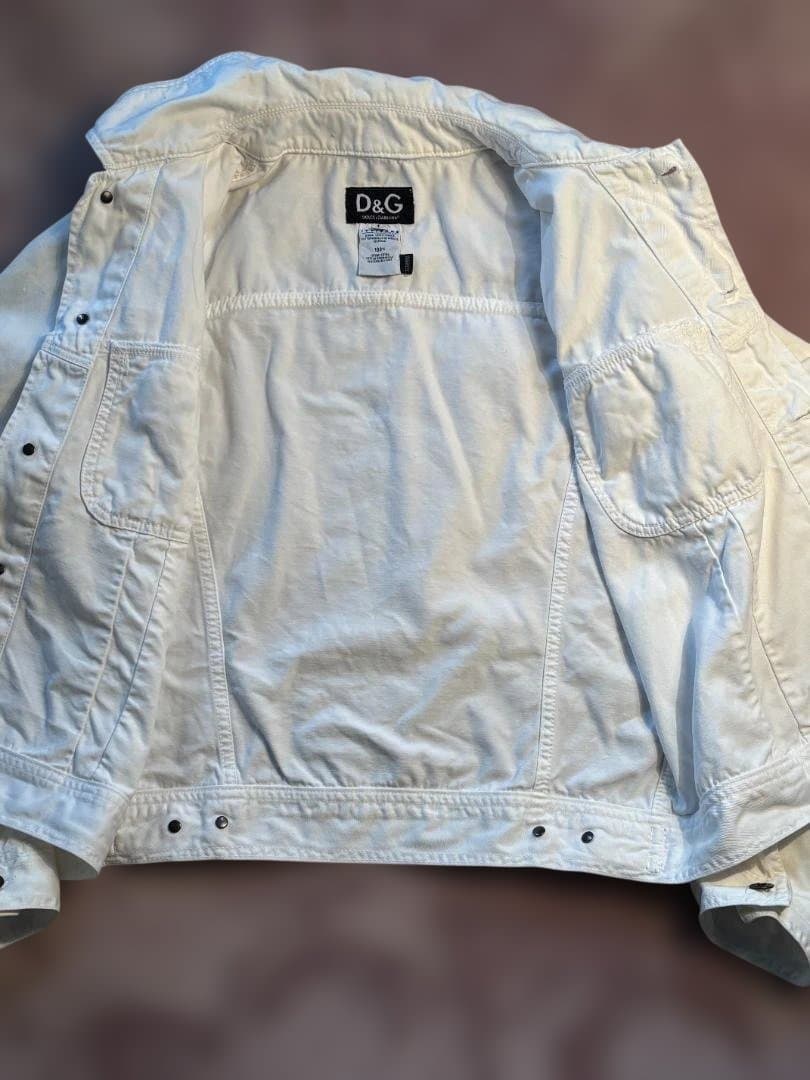 DOLCE&GABBANA ドルチェ&ガッバーナ ホワイト デニムジャケット