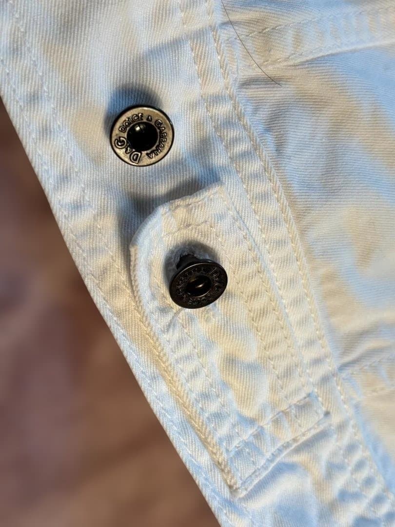 DOLCE&GABBANA ドルチェ&ガッバーナ ホワイト デニムジャケット