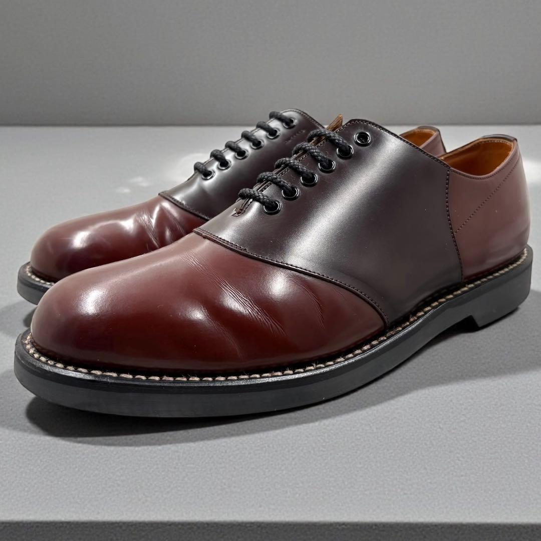 【レア】 リーガル サドルシューズ 革靴 26.5 ブラウン ガラスレザー