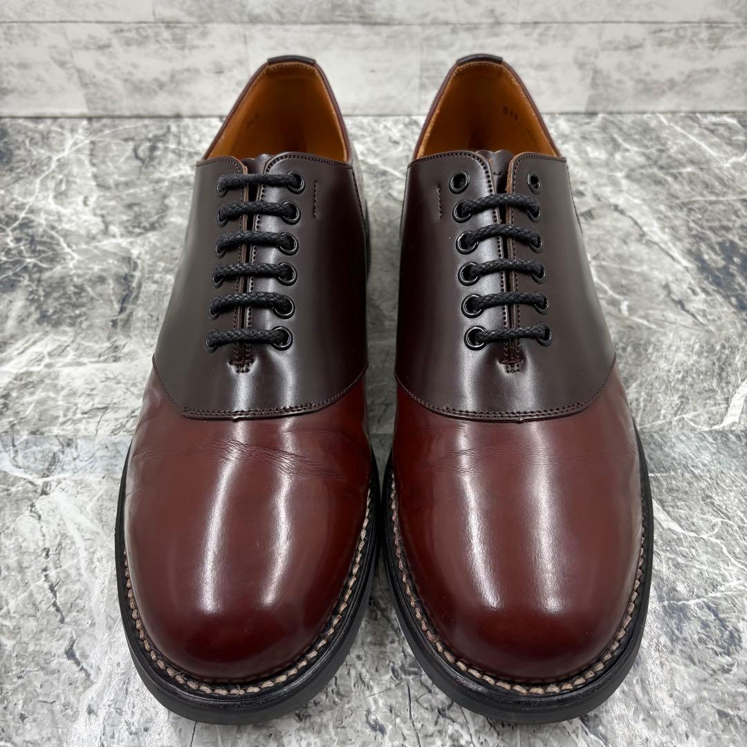 【レア】 リーガル サドルシューズ 革靴 26.5 ブラウン ガラスレザー