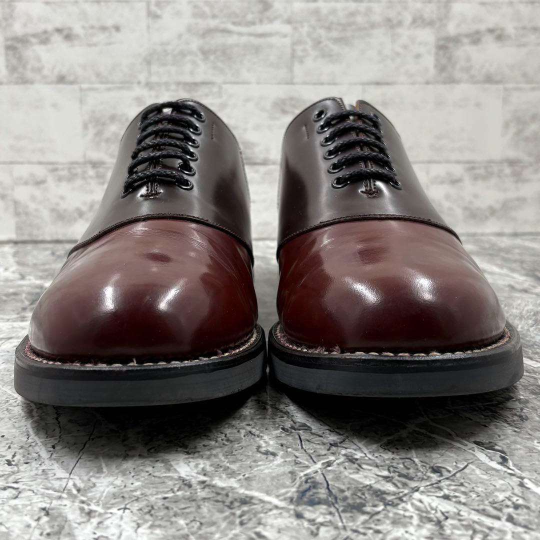 【レア】 リーガル サドルシューズ 革靴 26.5 ブラウン ガラスレザー