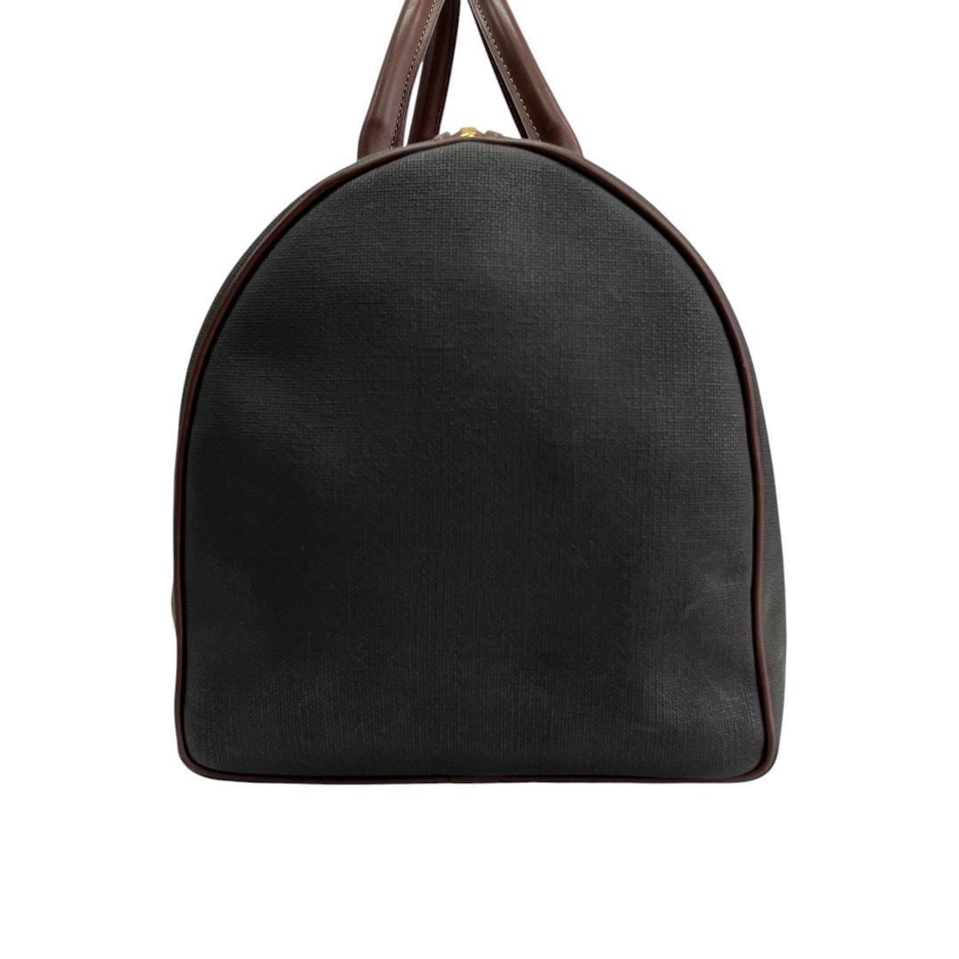 美品 ダンヒル ボストンバッグ レザー ブラウン グレー 大容量 旅行バッグ