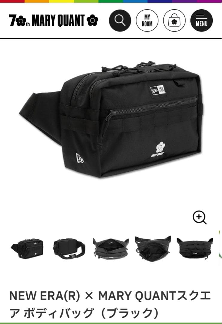 NEW ERA x MARY QUANT ボディバッグ（ブラック）