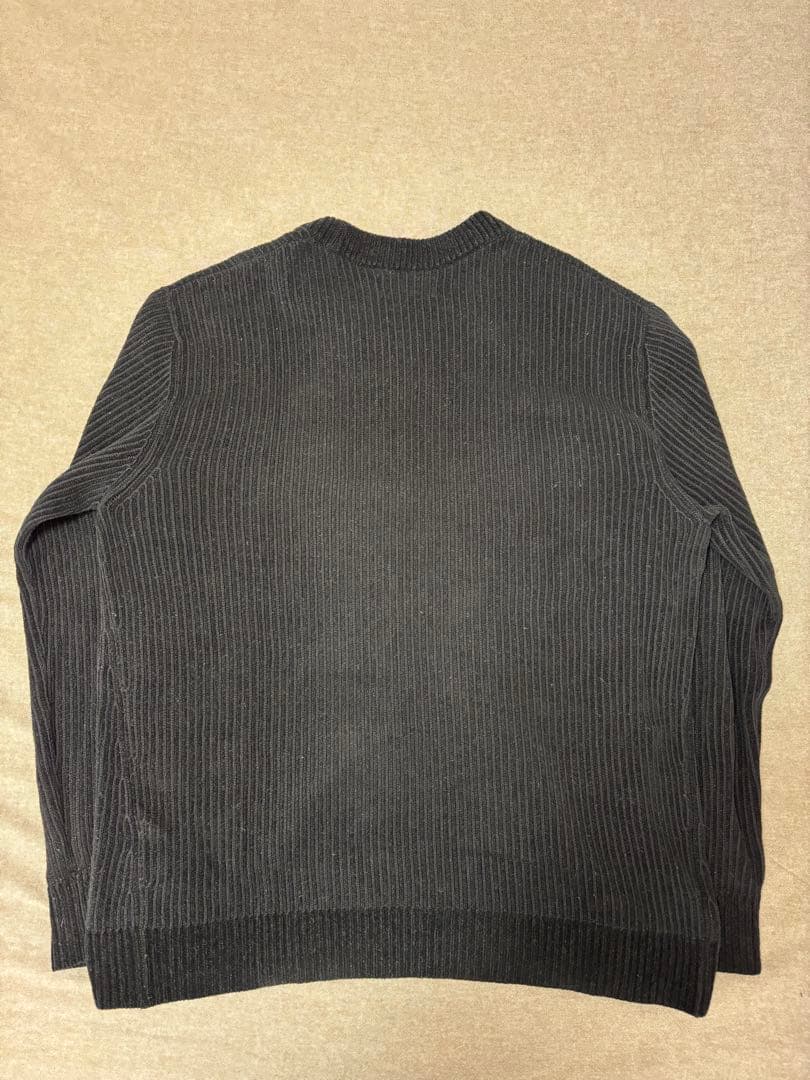 [美品] STONE  ブラックリブセーター Lサイズ