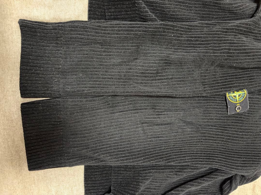 [美品] STONE  ブラックリブセーター Lサイズ