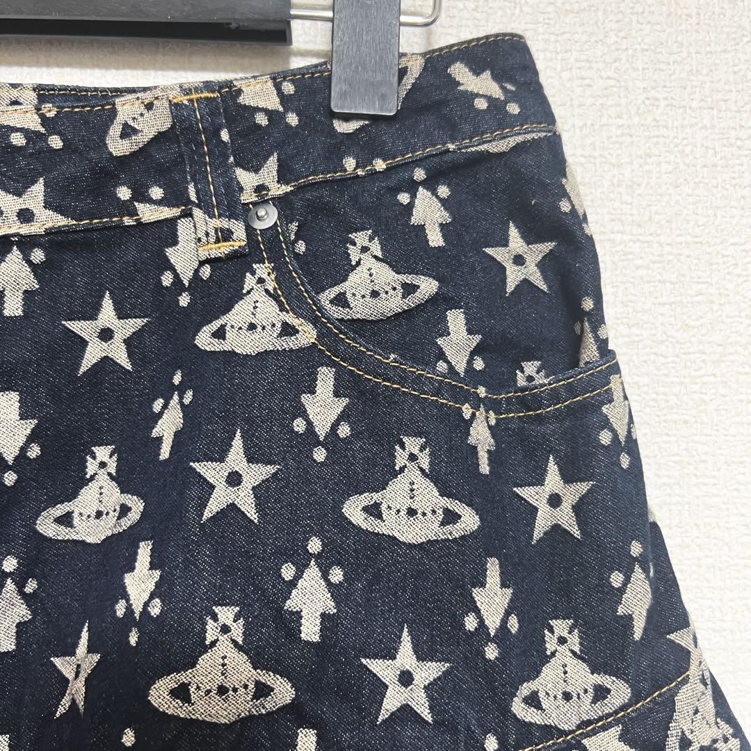 ヴィヴィアンウエストウッド　ショートスカート　オーブ柄