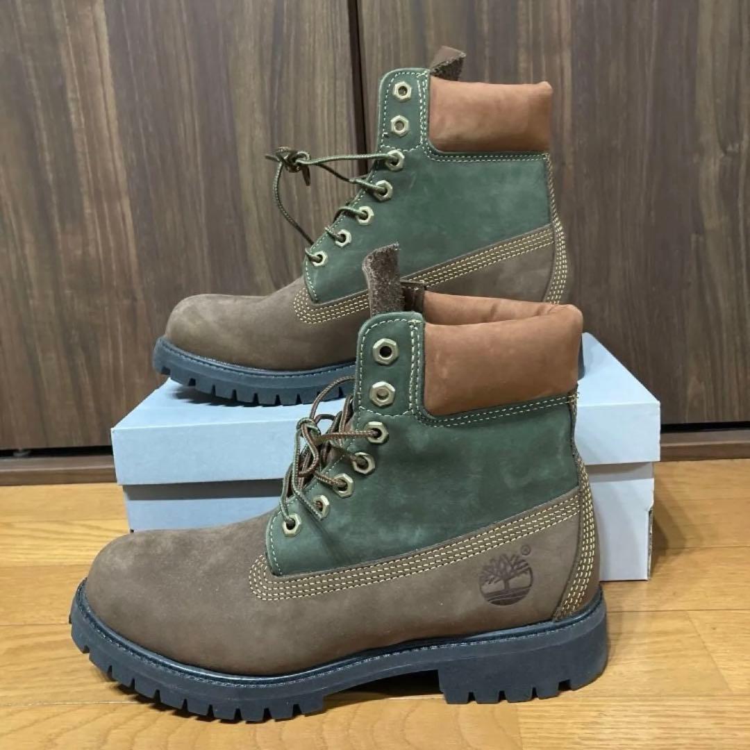 Timberland ティンバーランド 6インチブーツ ブラウン グリーン 箱無