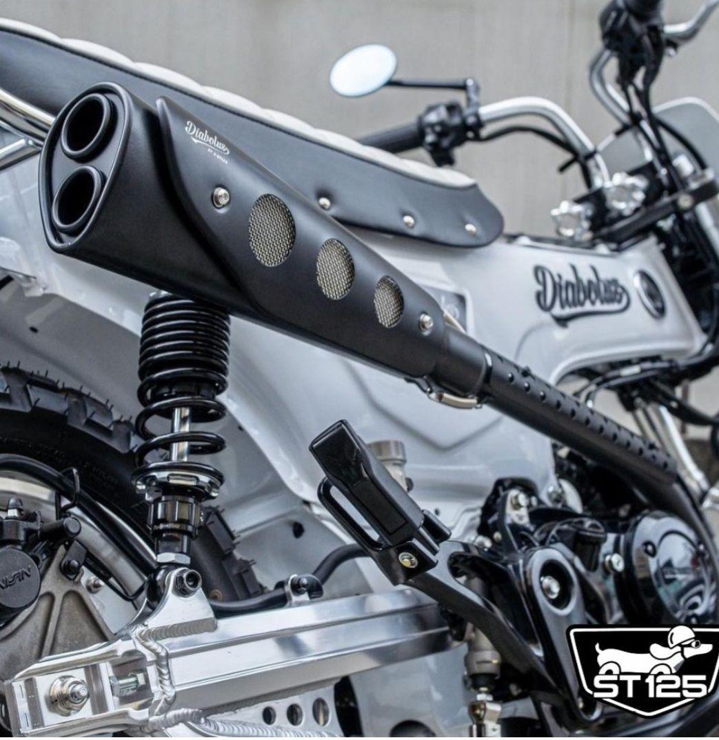ホンダ ダックス125用 レトロスクランブラーマフラー Diabolus