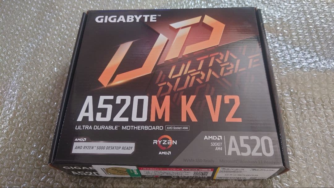 Ryzen 5 5500 GIGABYTE A520M K V2 セット　CPU