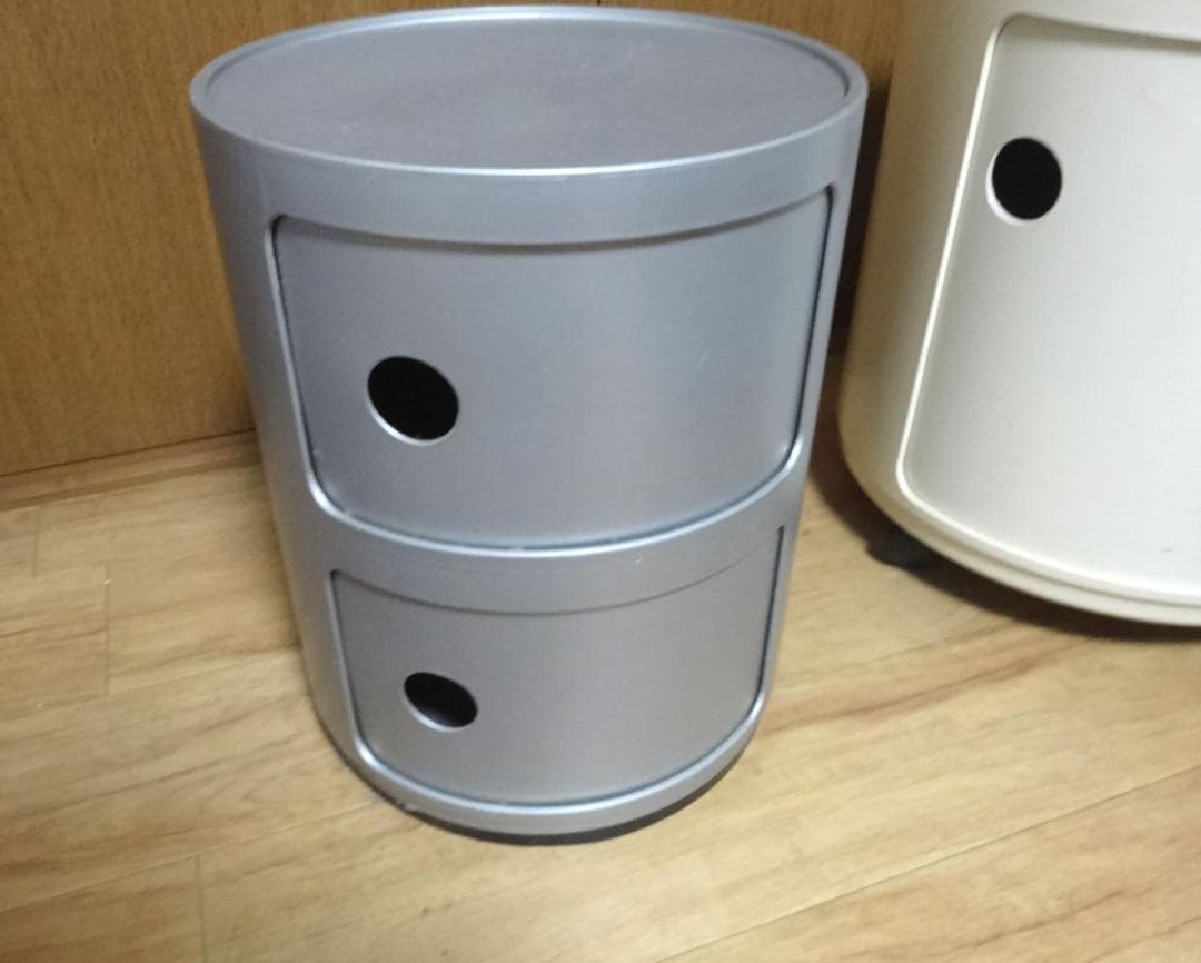 正規品　kartell カルテル　コンポニビリ　シルバー　銀色　２段