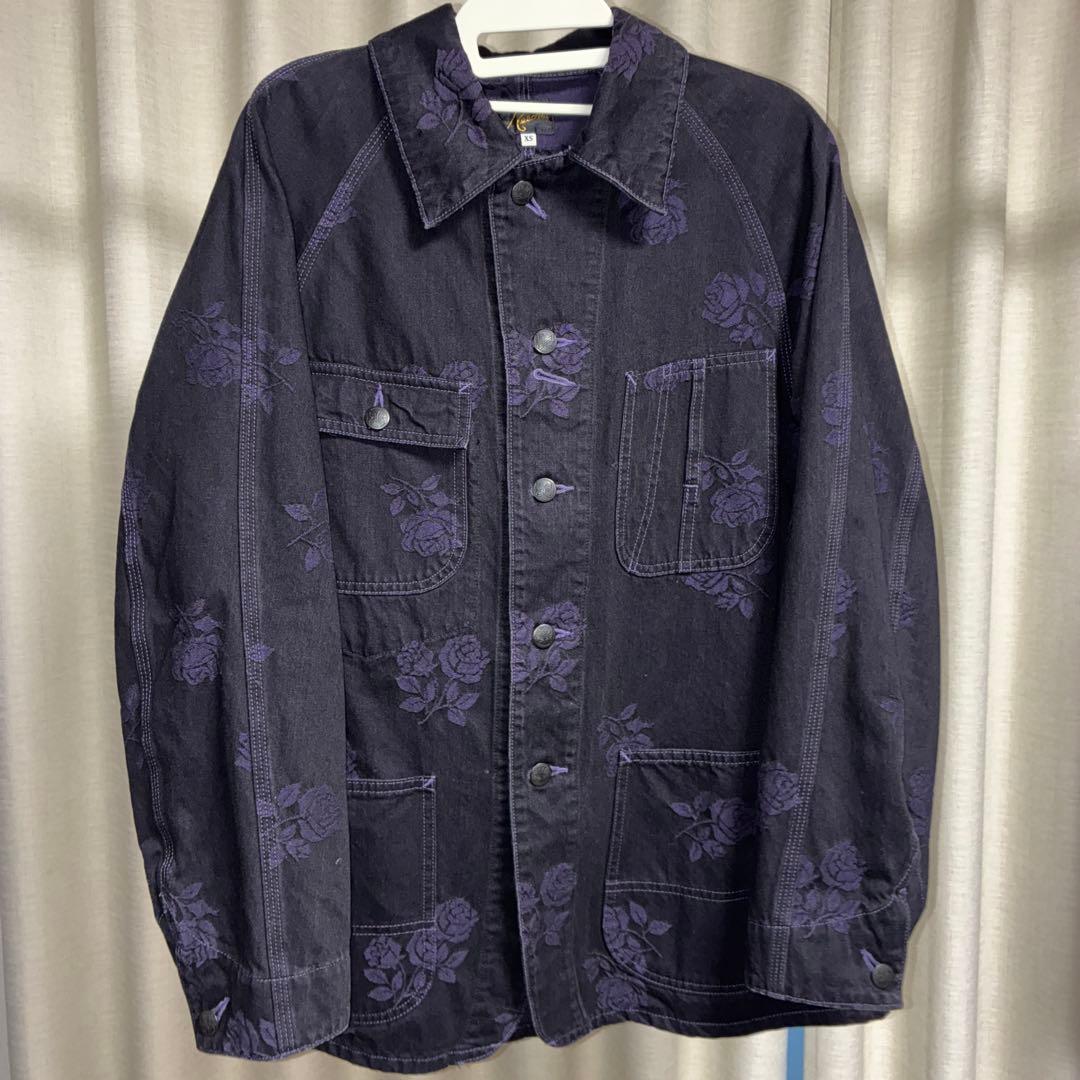 Needles カバーオール ローズ刺繍