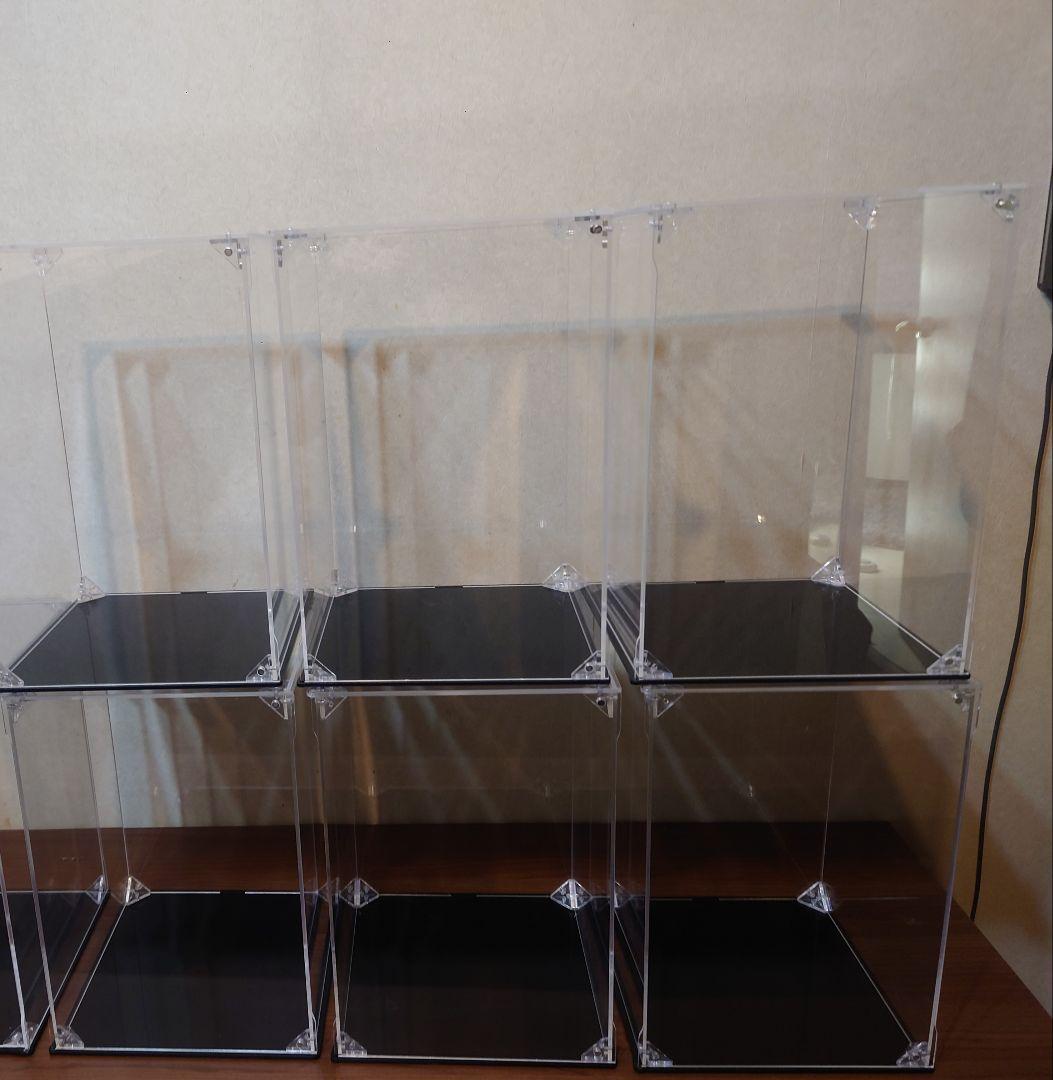 cooltaku フィギュアケース 6個 UVカット マグネット式 磁石付き前扉