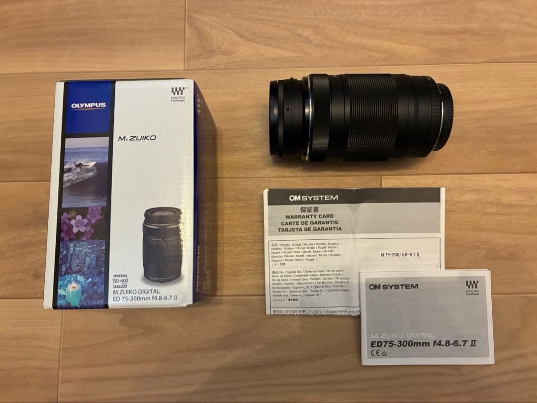 美品Olympus M.Zuiko ED75-300mm f4.8-6.7 II