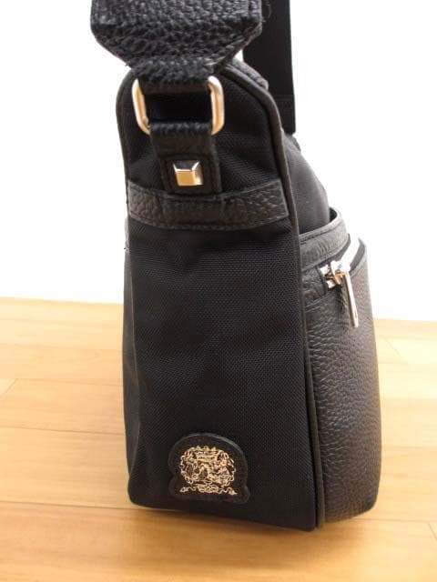 美品 ADMJ キャンバス×レザー クロスボディバッグ ショルダーバッグ