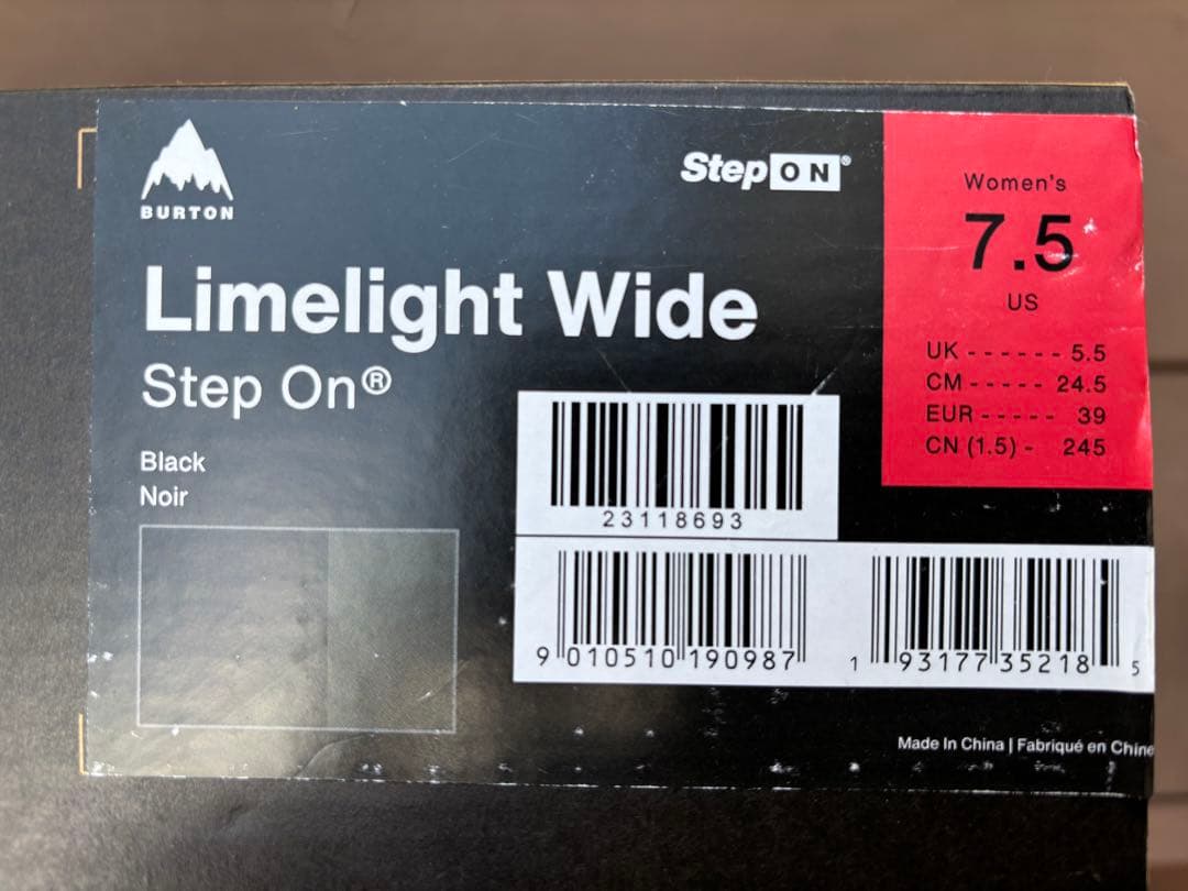 ウィメンズBurton ステップオン　ライムライトワイド24.5㎝