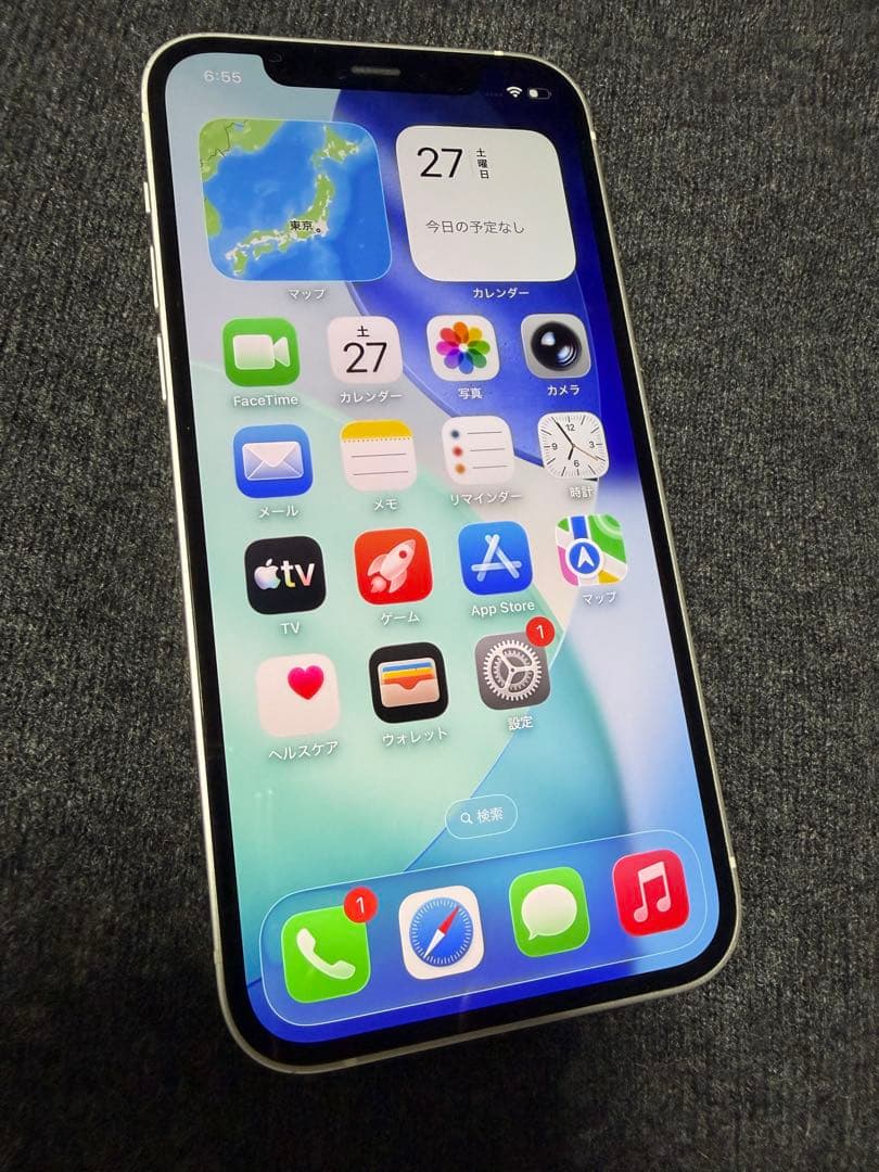 Apple iPhone 12 ホワイト 本体 64GB No.0011