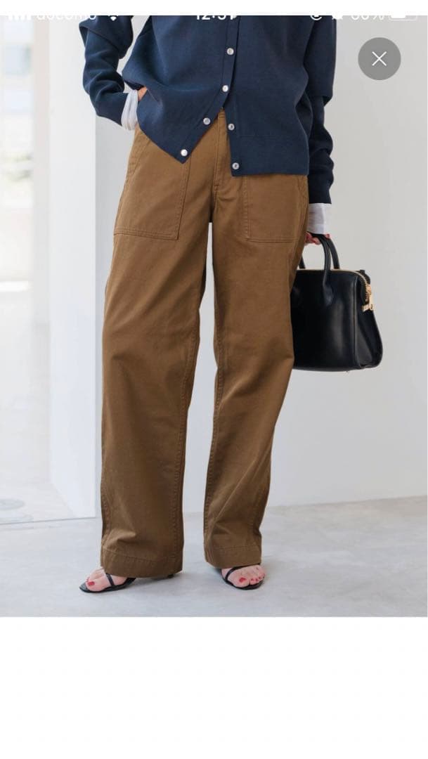 Spick and Span ルーズベイカーパンツ　38 キャメル