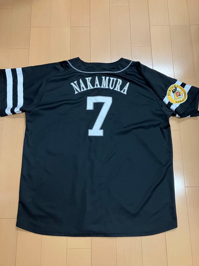 中村晃　ユニフォーム　福岡ソフトバンクホークス　レプリカ　ビジター　XL