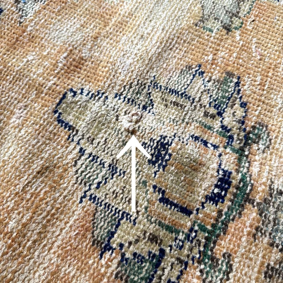 gigi（プロフ必読）　132×235擦れシャビートルコヴィンテージラグ