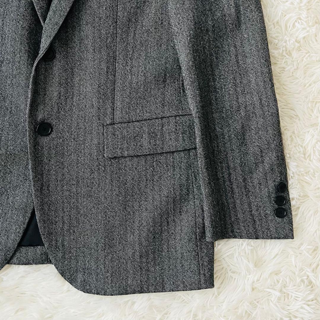 【美品】BEAUTY&YOUTH カシミヤ混 ヘリンボーン ジャケット L