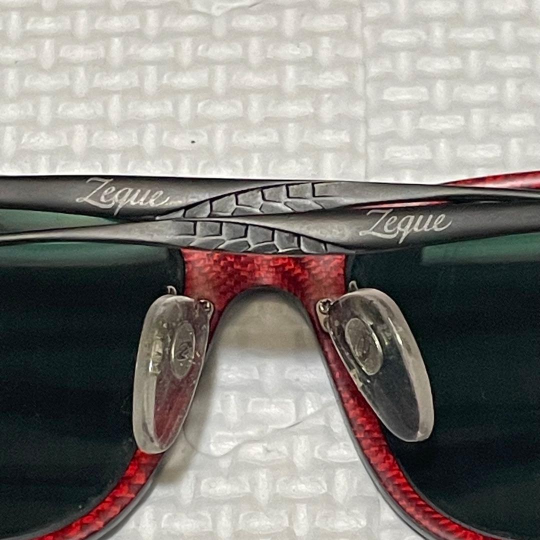 美品 Zeque Jet サングラス カーボン チタン 偏光レンズ 魚釣り 黒
