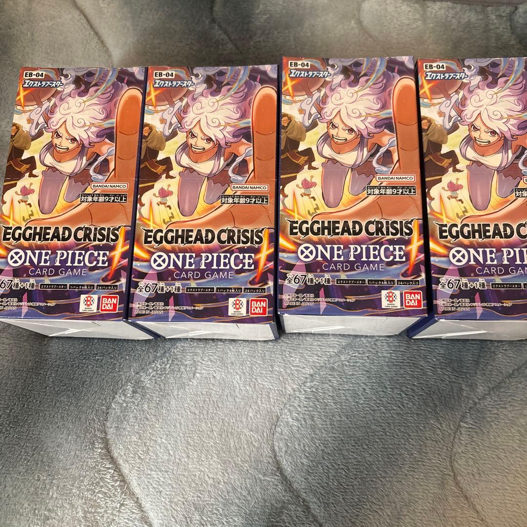 ワンピースカード　エッグヘッドクライシス　テープ付き4ボックス