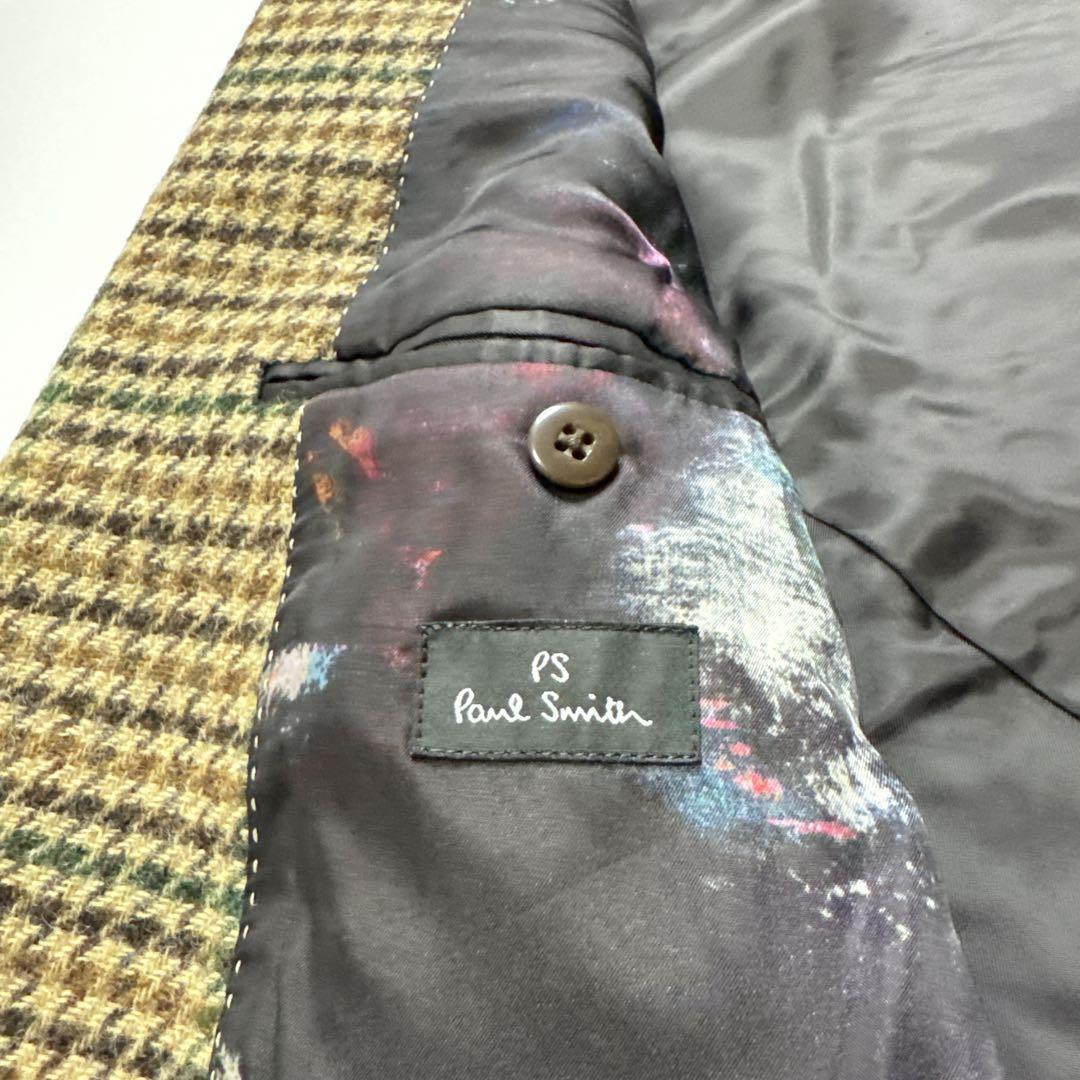 【極美品】PSポールスミス　MOON製ツイード　テーラードジャケット　Lサイズ