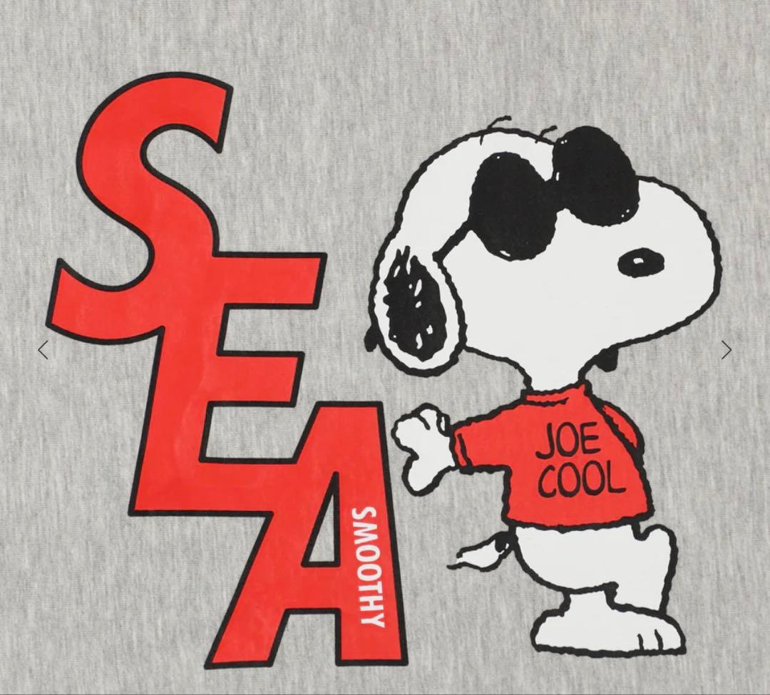 SMOOTHY x WDS Snoopy Crewneck Sweat グレー