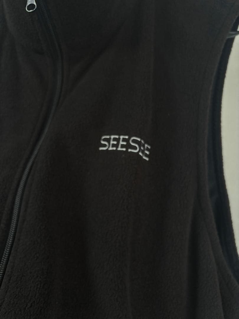【極美品】SEE SEE FLEECE VEST（BLACK）Lサイズ