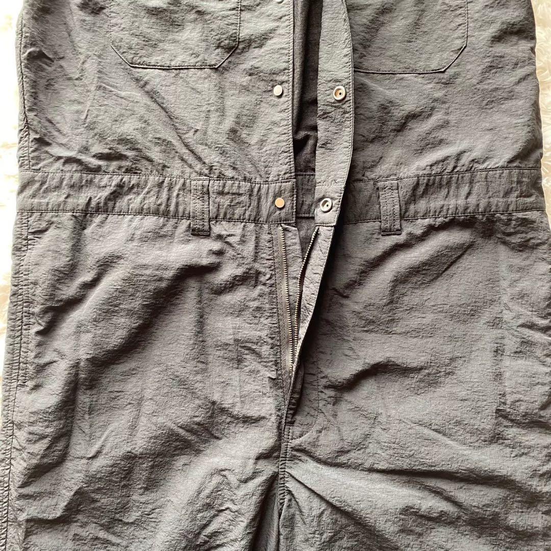 美品　monkey time つなぎ　ジャンプスーツ　袖取り外し可　黒　ナイロン