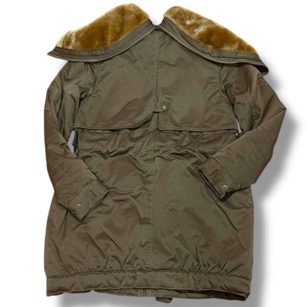 【がりっと】リアルファー ボア 極暖 モッズコート AVIREX