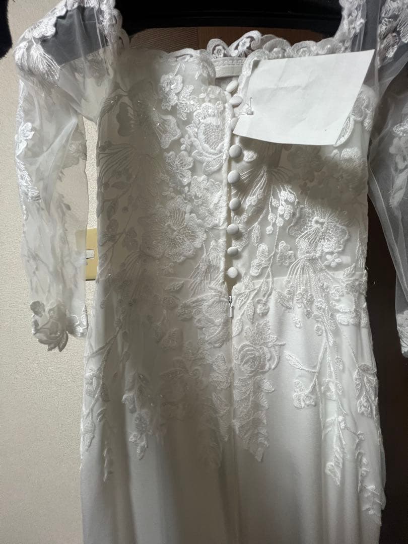 emi 　ロングスリーブ レース ソフトマーメイドドレス